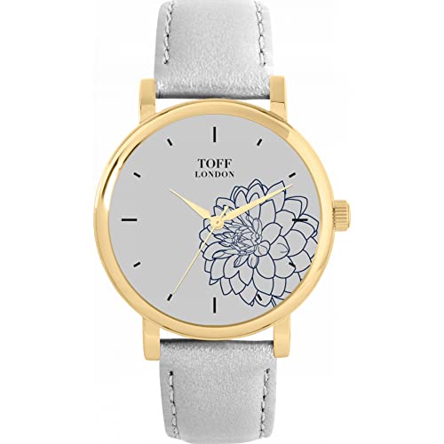 Toff London Blue Dahlia Uhr von Toff London