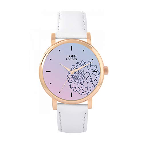 Toff London Blue Dahlia Uhr von Toff London