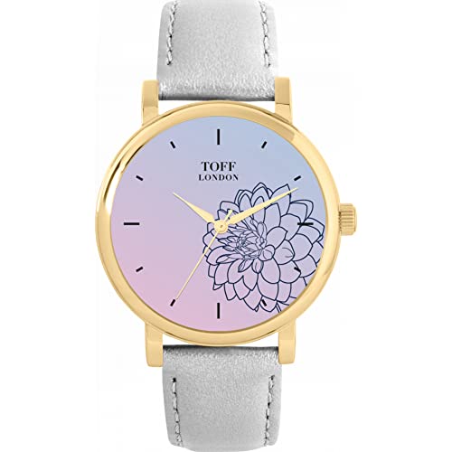 Toff London Blue Dahlia Uhr von Toff London