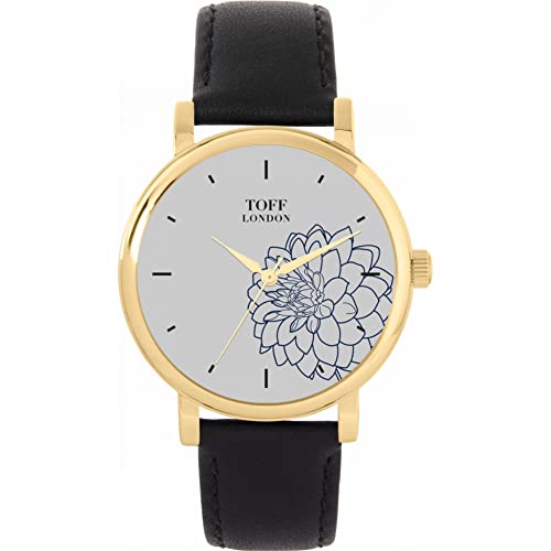 Toff London Blue Dahlia Uhr von Toff London