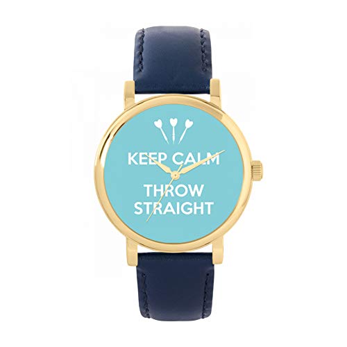 Toff London Blue Keep Calm Throw Straight Watch von Toff London