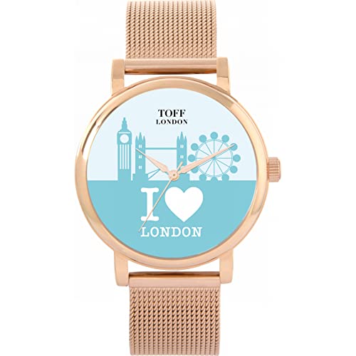 Toff London Blue London City Skyline Uhr von Toff London