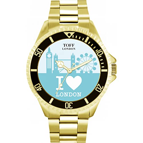 Toff London Blue London City Skyline Uhr von Toff London