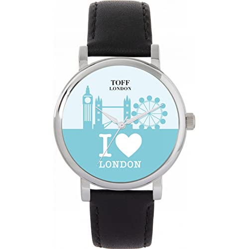 Toff London Blue London City Skyline Uhr von Toff London