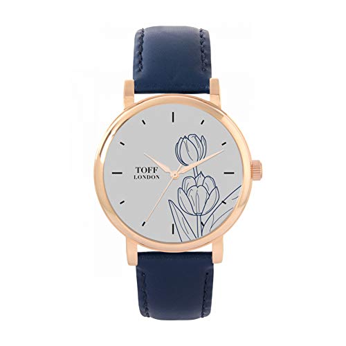 Toff London Blue Tulip Uhr von Toff London