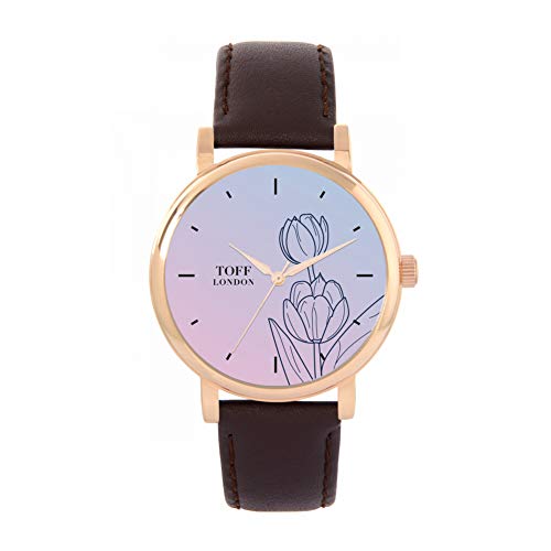 Toff London Blue Tulip Uhr von Toff London