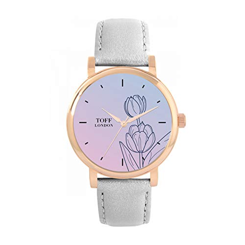 Toff London Blue Tulip Uhr von Toff London