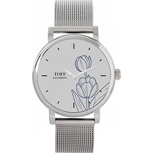 Toff London Blue Tulip Uhr von Toff London