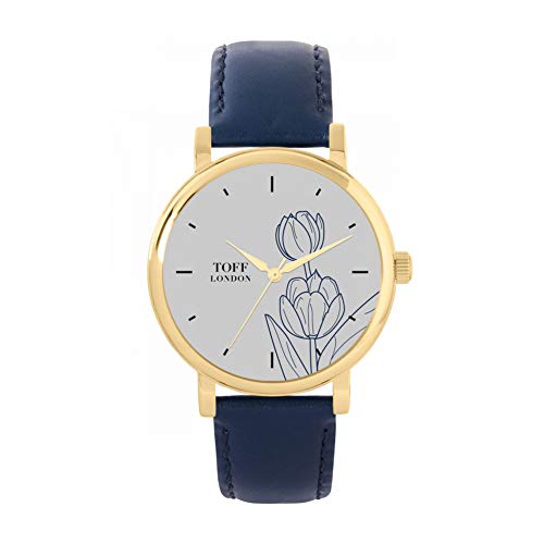 Toff London Blue Tulip Uhr von Toff London