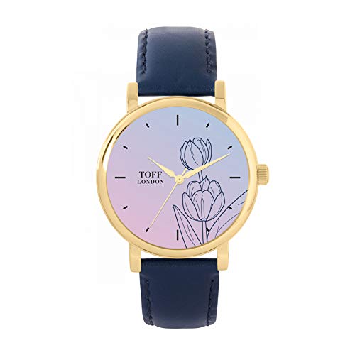 Toff London Blue Tulip Uhr von Toff London