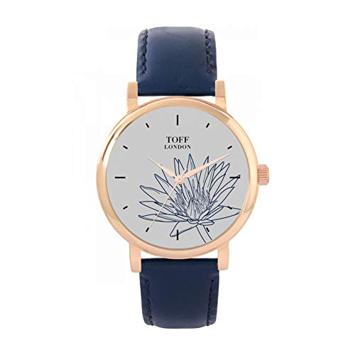 Toff London Blue Water Lilies Uhr von Toff London