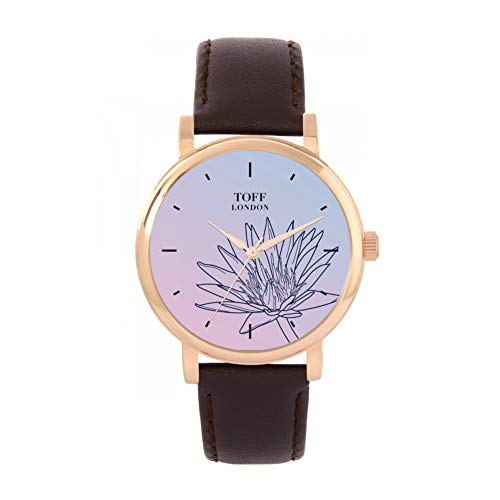 Toff London Blue Water Lilies Uhr von Toff London