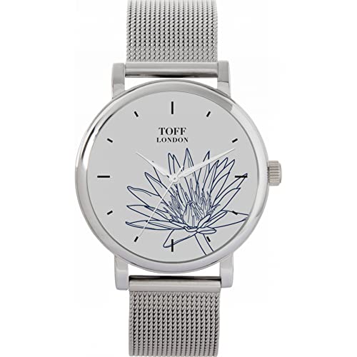 Toff London Blue Water Lilies Uhr von Toff London