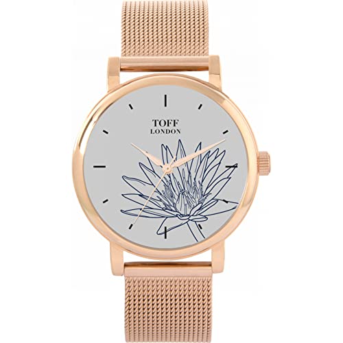 Toff London Blue Water Lilies Uhr von Toff London