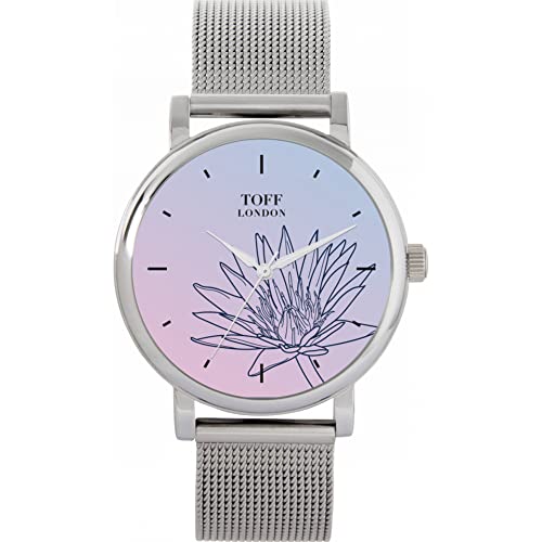 Toff London Blue Water Lilies Uhr von Toff London