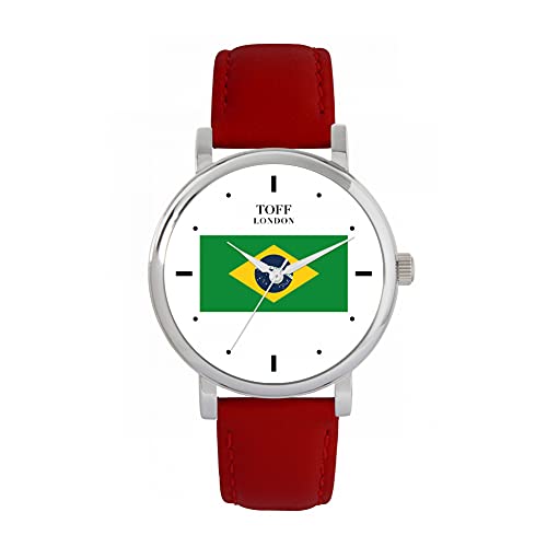 Toff London Brasilien Flagge Uhr von Toff London