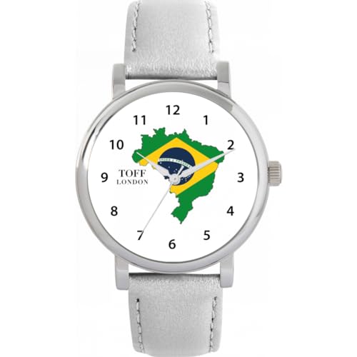 Toff London Brasilien Flagge Uhr von Toff London