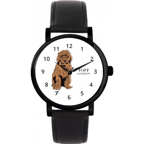 Toff London Braune Cockapoo-Hundeuhr von Toff London