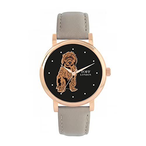 Toff London Braune Cockapoo-Hundeuhr von Toff London