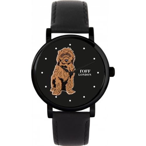 Toff London Braune Cockapoo-Hundeuhr von Toff London