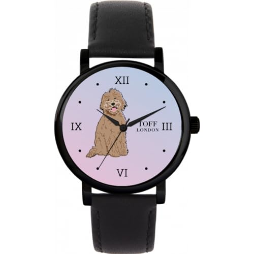 Toff London Braune Labradoodle-Hundeuhr von Toff London