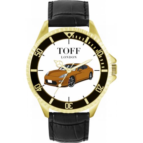 Toff London Braune Sportwagenuhr TLWL-2803 von Toff London