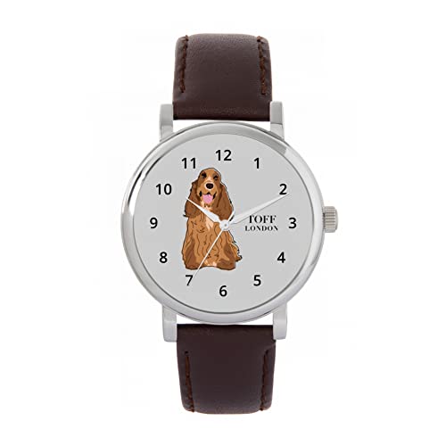 Toff London Brown-CockerSpaniel-Hundeuhr von Toff London