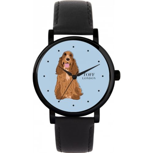 Toff London Brown-CockerSpaniel-Hundeuhr von Toff London