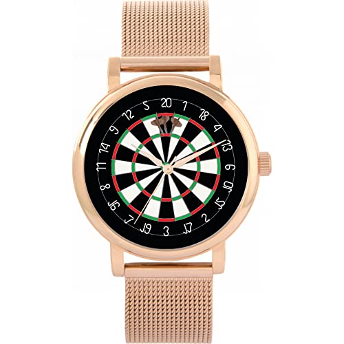 Toff London Brown Dartboard 180 Uhr von Toff London