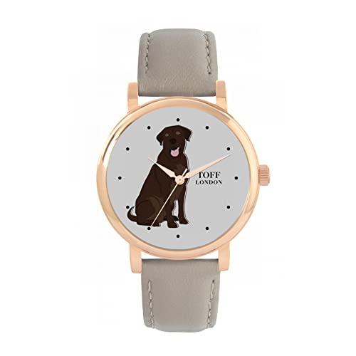 Toff London Brown-Labrador-Retriever-Hundeuhr von Toff London