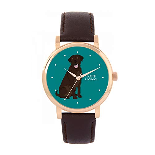 Toff London Brown-Labrador-Retriever-Hundeuhr von Toff London