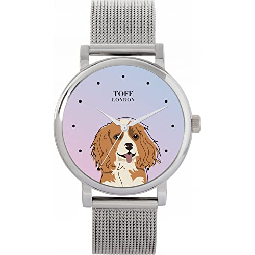 Toff London Cavalier King Charles Head Hundeuhr von Toff London