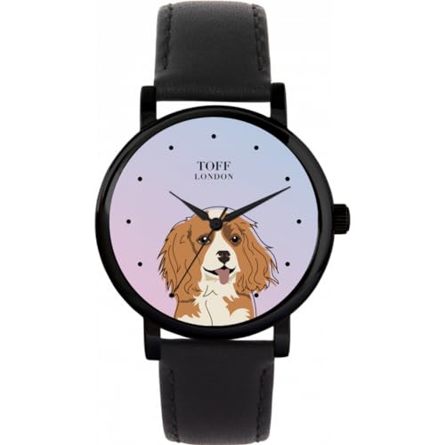 Toff London Cavalier King Charles Head Hundeuhr von Toff London