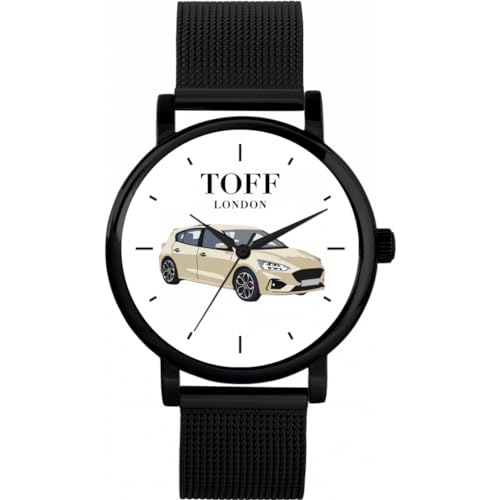 Toff London Cremefarbene kleine Autouhr von Toff London