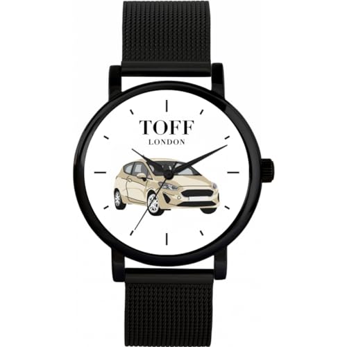 Toff London Cremefarbene kleine Autouhr von Toff London
