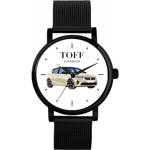 Toff London Cremefarbene kleine Autouhr von Toff London