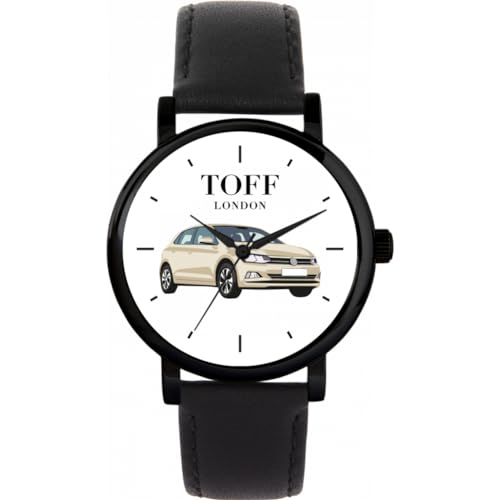 Toff London Cremefarbene kleine Autouhr von Toff London