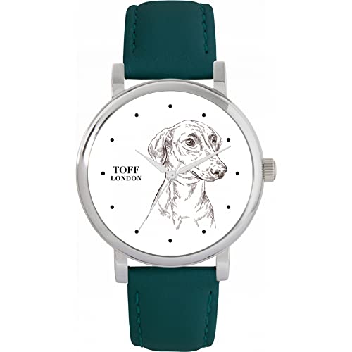 Toff London Deutsche Pinscher-Hundeskizzen-Uhr von Toff London
