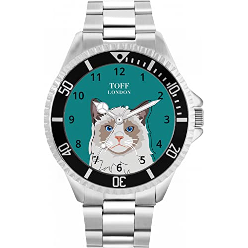 Toff London Die Ragdoll Head Katzenuhr von Toff London