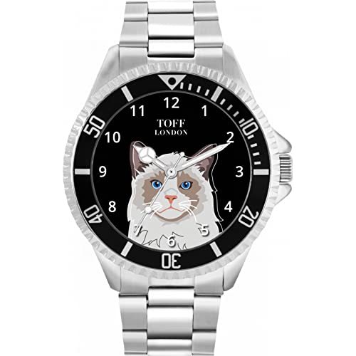 Toff London Die Ragdoll Head Katzenuhr von Toff London