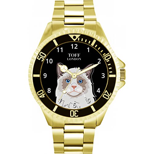 Toff London Die Ragdoll Head Katzenuhr von Toff London