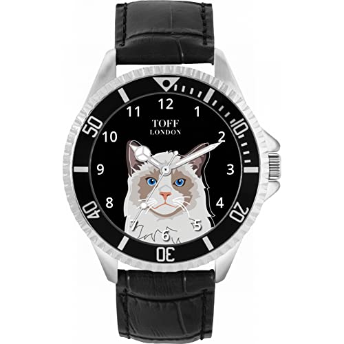 Toff London Die Ragdoll Head Katzenuhr von Toff London