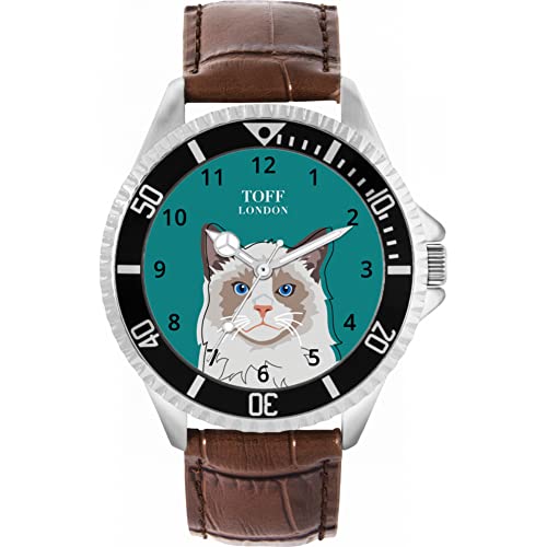 Toff London Die Ragdoll Head Katzenuhr von Toff London
