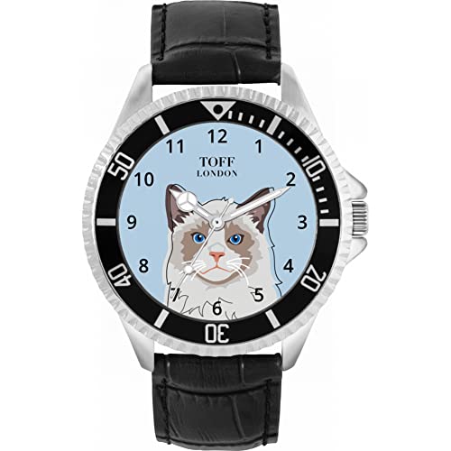 Toff London Die Ragdoll Head Katzenuhr von Toff London
