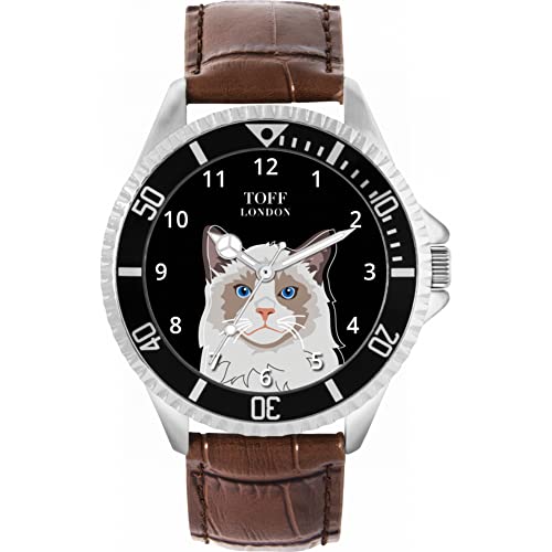 Toff London Die Ragdoll Head Katzenuhr von Toff London