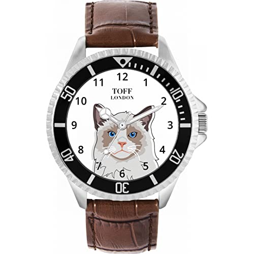 Toff London Die Ragdoll Head Katzenuhr von Toff London