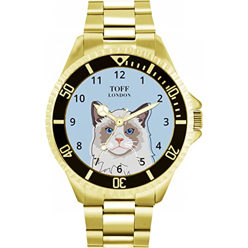 Toff London Die Ragdoll Head Katzenuhr von Toff London