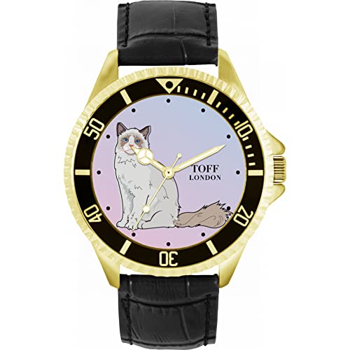 Toff London Die Ragdoll-Katzenuhr von Toff London
