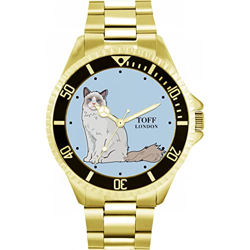 Toff London Die Ragdoll-Katzenuhr von Toff London