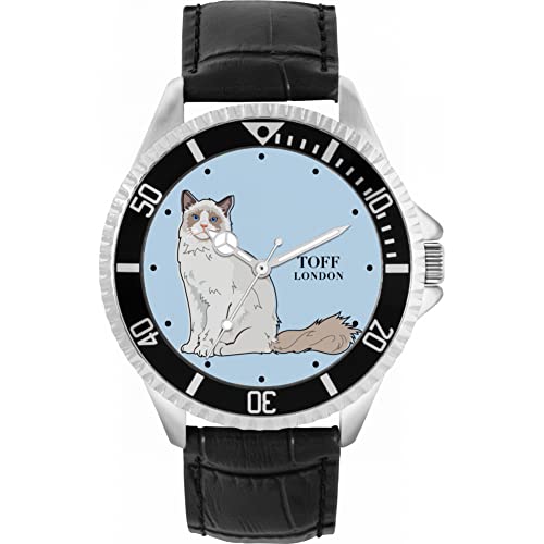 Toff London Die Ragdoll-Katzenuhr von Toff London
